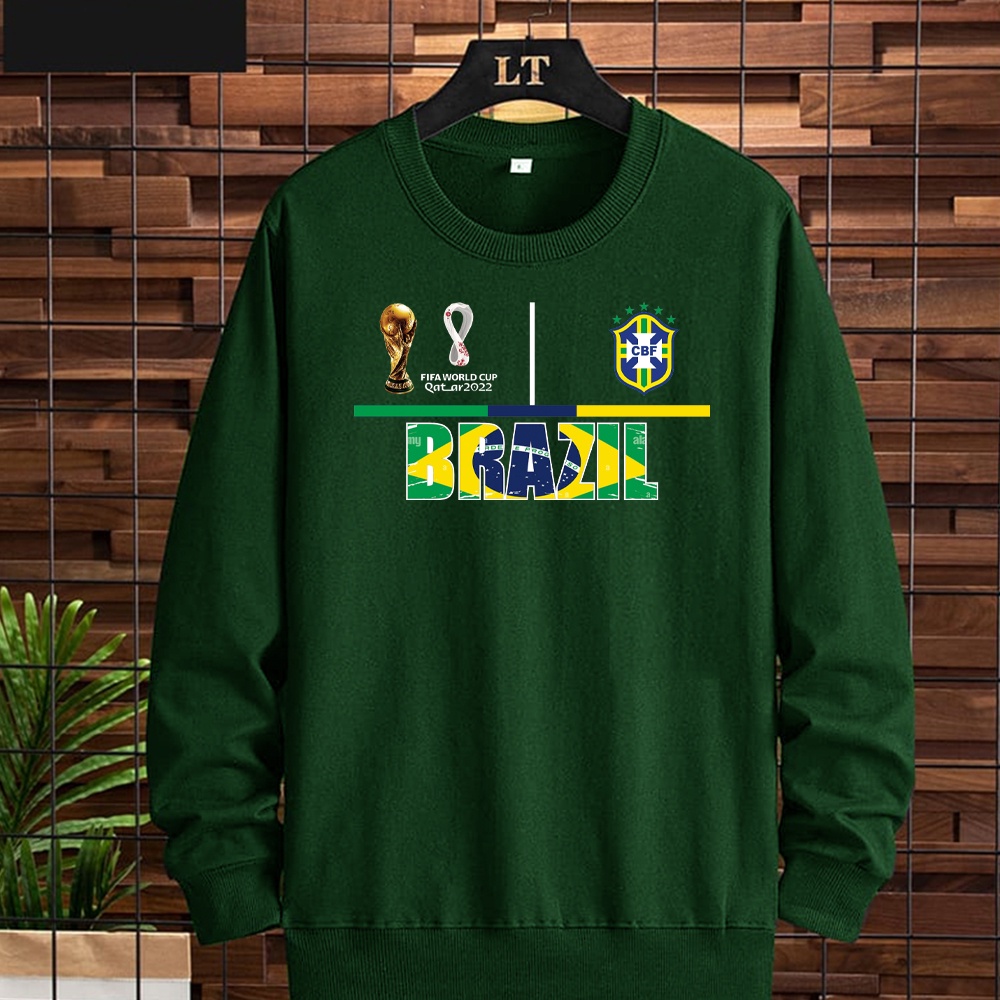 SWEATER PRIA / WANITA /UNISEX EDISI KHUSUS PIALA DUNIA 2022 BRAZIL