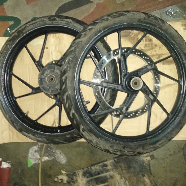 PART velg velk enkei depan belakang ori suzuki satria f fu