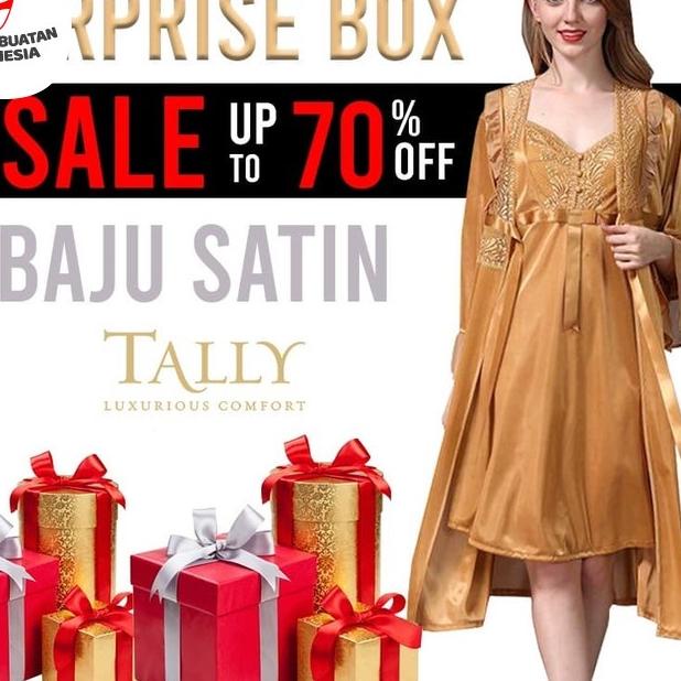 TALLY Surprise Box Baju Tidur Satin lingerie