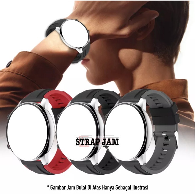 SSR Tali Jam Tangan Rubber 22mm Kieslect KR Pro - Strap Silikon Model Sporty