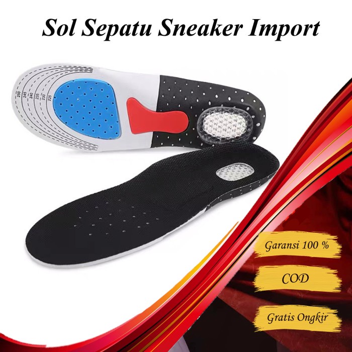 1 Pasang Insole Sepatu  Sneaker  – AC 27 – Ganjalan Alas Kaki Sepatu Kebesaran Gel Pengganjal Spons Ganjelan Bantalan Ganjel Pelindung Tumit Anti Lecet kaki anti bau empuk murah silicon sol outsol dalam Sepatu Basket Olahraga Sport Laki Laki Pria