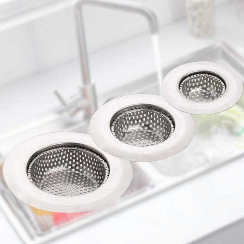 KR Saringan Westafel Penutup Sink Cuci Piring Dapur Penyumbat Lubang Wastafel Stainless Steel 7 9 11 cm