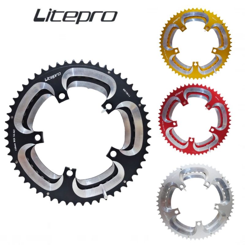 CHAINRING LITEPRO DOUBLE 56-46T 56T - 46 T BCD 130 56/46T 56 / 46 T 53-39T 53T - 39 T BCD 130 53/39T