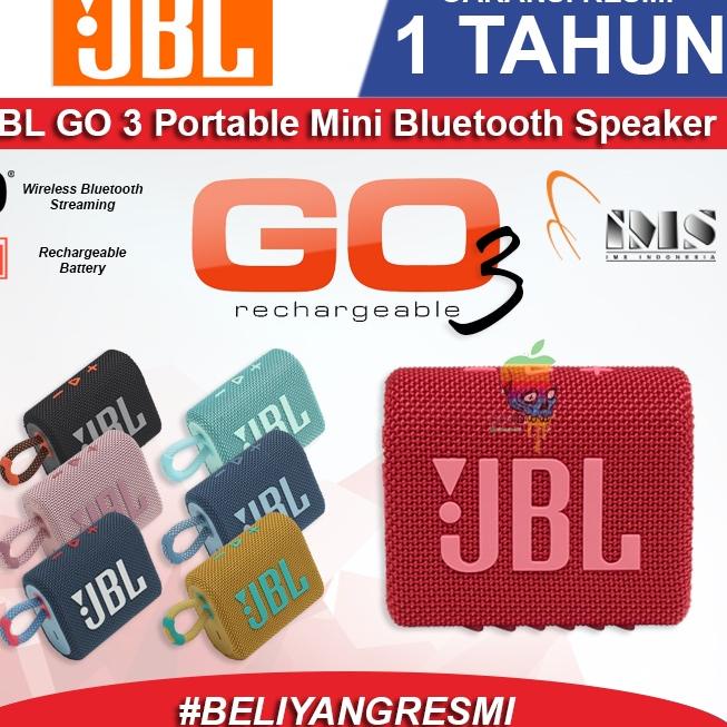 New Sale JBL GO 3 Portable Speaker Bluetooth - Garansi RESMI IMS 1 Thn JBL Go3