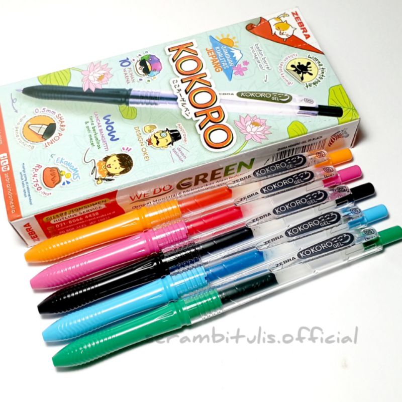 

Zebra Pulpen Gel Kokoro/Kokoro bolpen gel pen ink