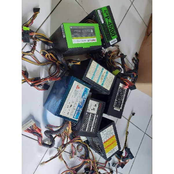 Psu Supply Built Up 400Watt - 500Watt Pure lengkap 6pin vga