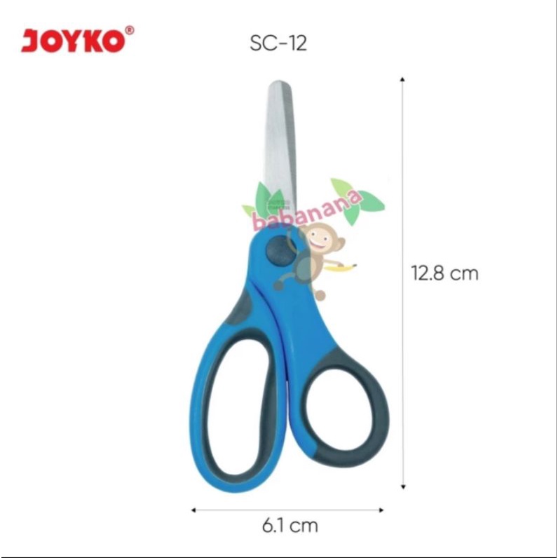 Gunting Joyko SC-12 Scissors pemotong kertas multifungsi serbaguna