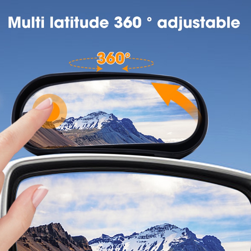 Kaca Spion Blind Spot Mobil Universal Portable Sudut Lebar 360 Derajat Adjustable