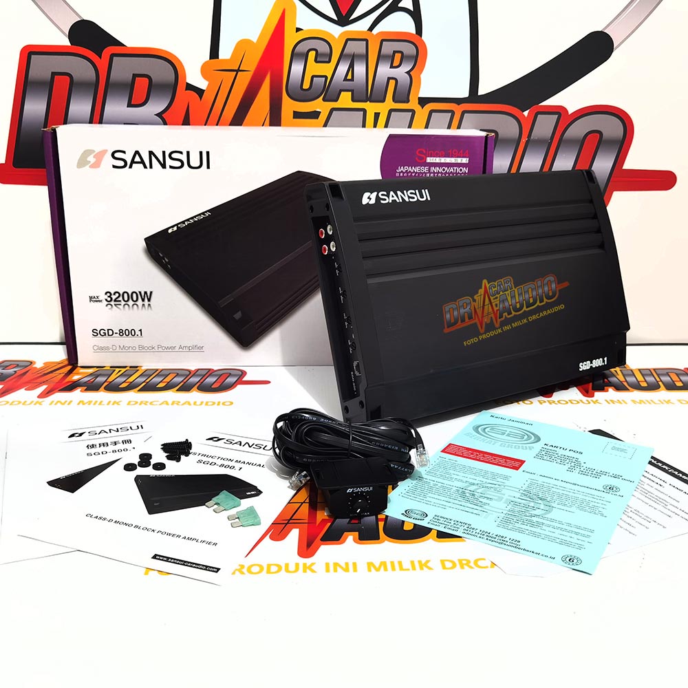 Power Amplifier Mobil Sansui SGD-800.1 Monoblock Amplifier