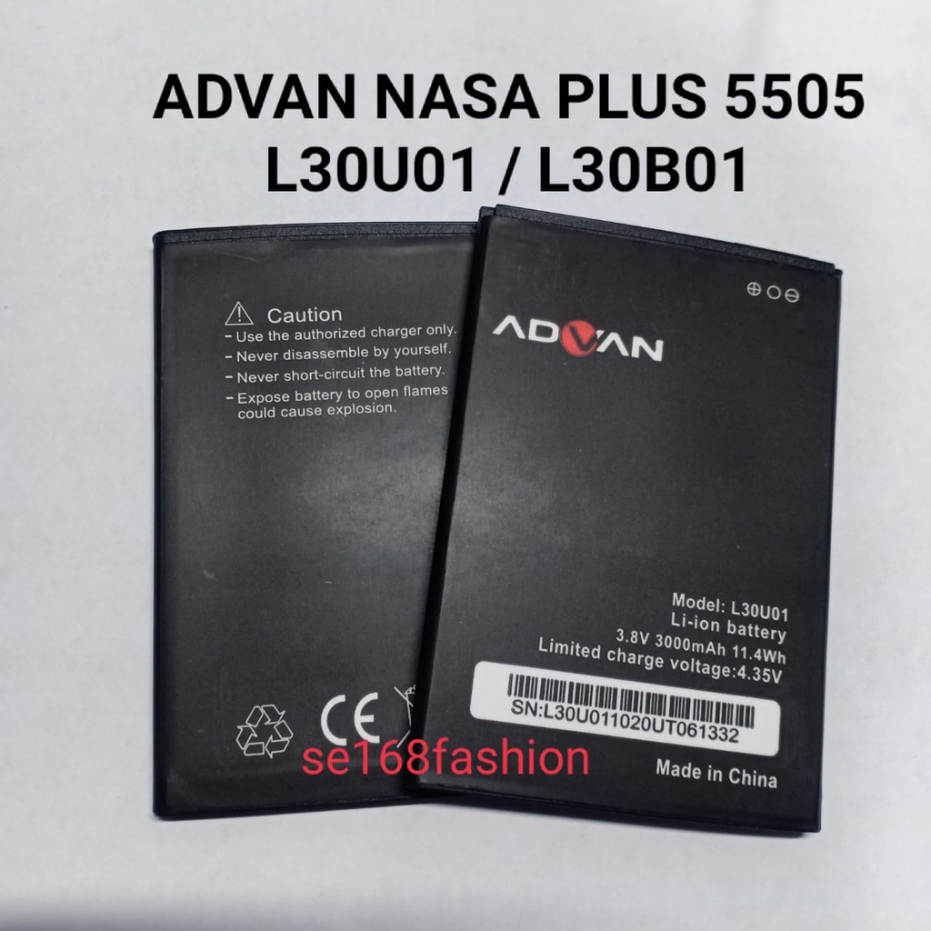 Baterai Advan NASA PLUS NASA PRO 5505 5.5 INCHI L30U01 L30B01 Batre Batere Battery HP