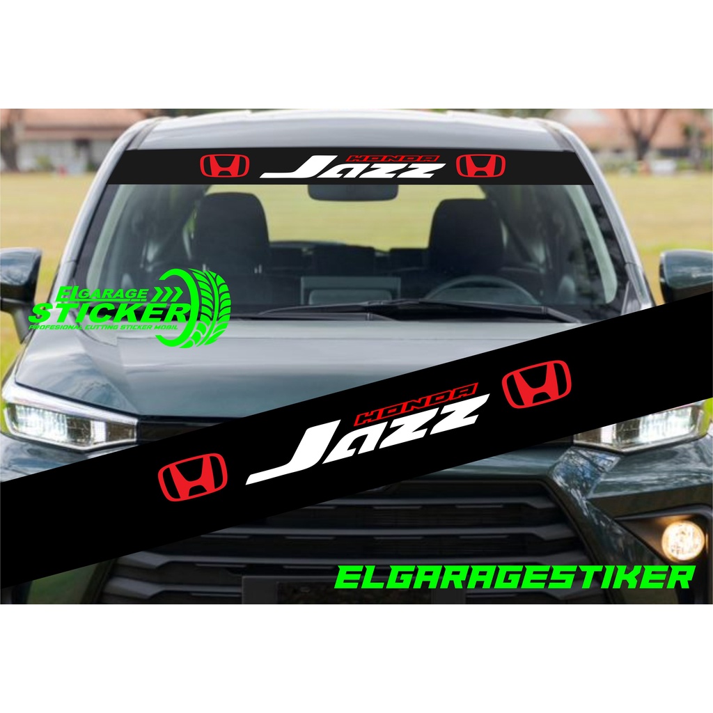 Stiker kaca depan mobil honda jazz cutting stiker variasi mobil jazz