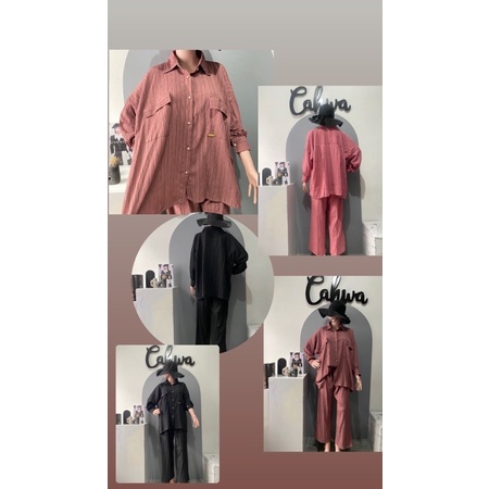 ZARA ONESET OVERSIZE kemeja oversized