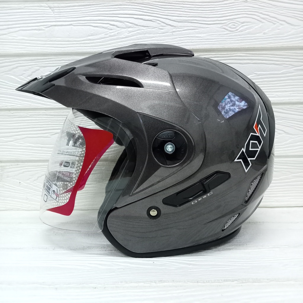 HELM KYT VENOM RR GUNMETAL ORIGINAL DOUBLE VISOR HELM KYT VENOM RR GUNMATE ORI DOBEL VISOR KYT 2 VIS