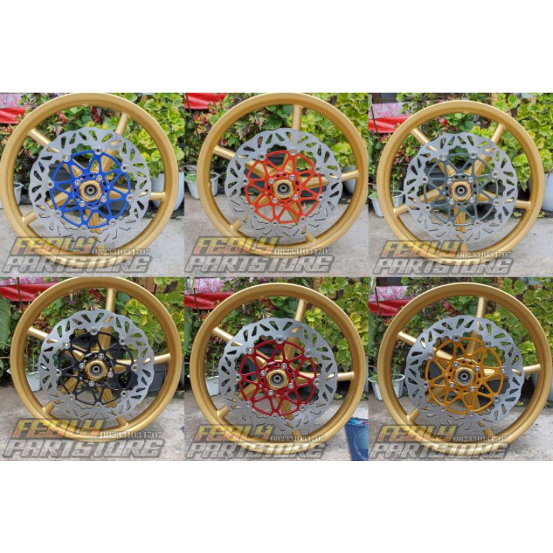 PIRINGAN CAKRAM FLOATING PSM SET VELG ROSSI PNP RX KING CB GL MEGAPRO TIGER GL 100 NINJA R RR SS FIZ