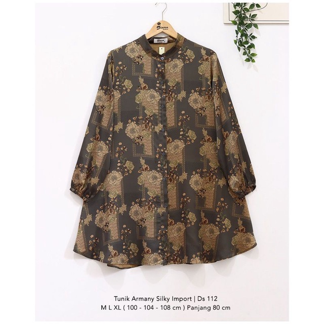 Terbaru , Tunik Katun Armani silk , Tunik Wanita Cantik, Original Diana Fashion