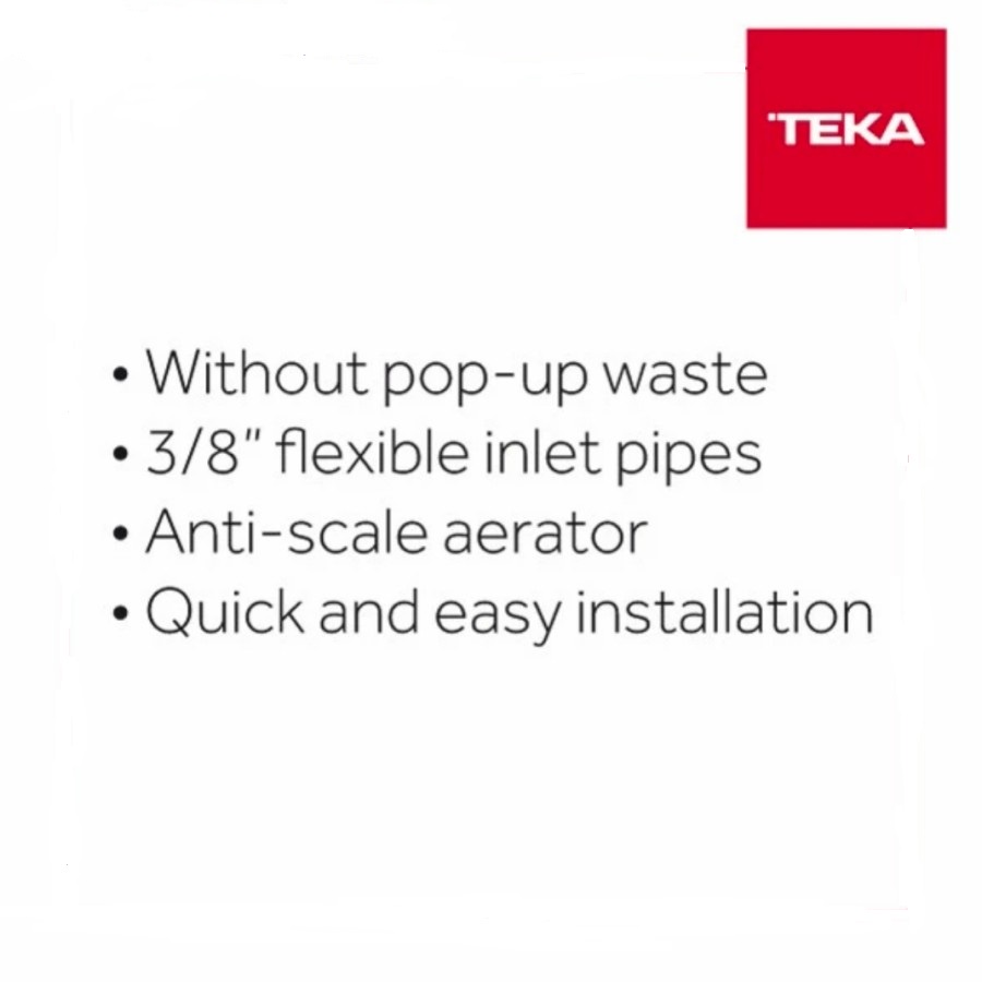 Tap Mixer/Kran Hot &amp; Cold Teka Inca Washbasin Without Pop Up