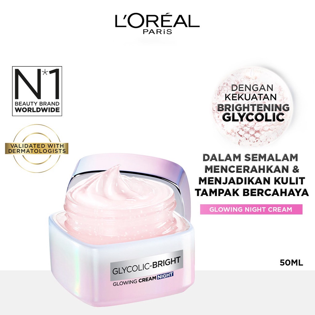 LOREAL Paris Glycolic Bright Glowing Cream Night