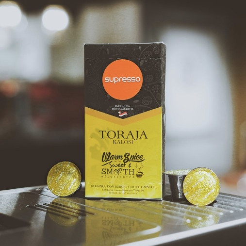 

SUPRESSO TORAJA COFFEE CAPSULE NESPRESSO COMPATIBLE ISI 10 KAPSUL KOPI
