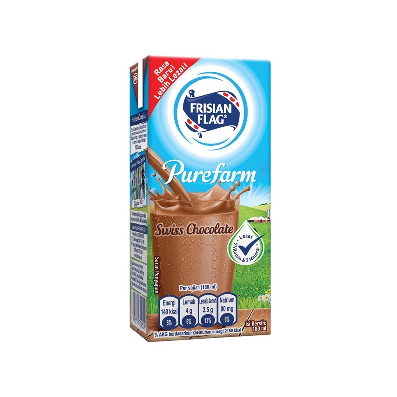 

Frisian Flag UHT Purefarn Coklat / Susu UHT Frisian Flag Coklat- 900ML