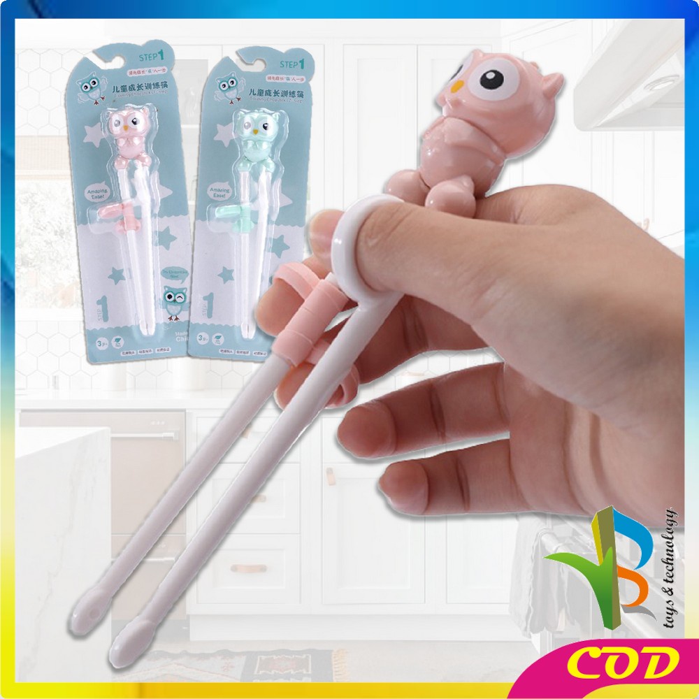 RB-C355 Sumpit Anak Karakter Training Chopstick / Sumpit Anak Belajar Makan / Sumpit Latihan Anak / Alat Makan Anak Bayi