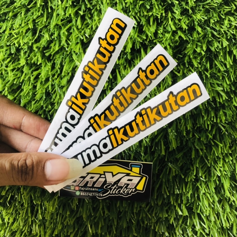 Stiker #cumaikutikutan sticker cutting viral