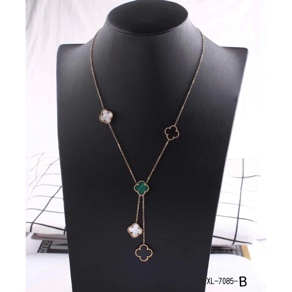 Kalung Titanium Mata Warna Warni Perhiasan Fashion 7085/7086