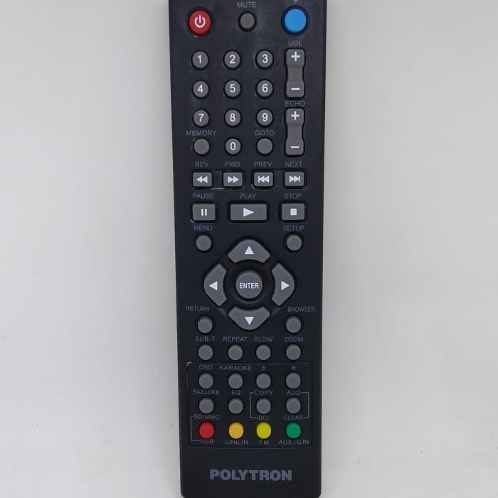Dvd Remote Remot Dvd Polytron Usb Original Asli