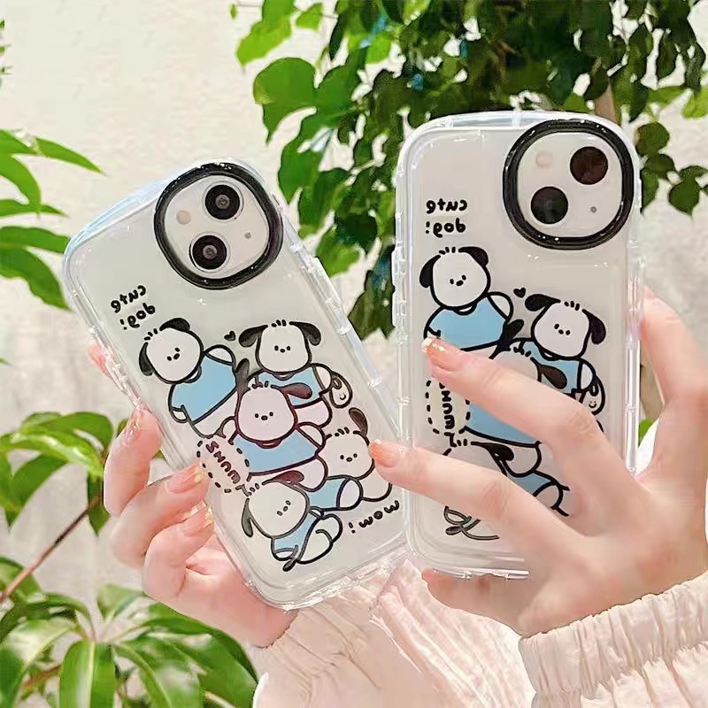 Soft Case Silikon TPU Motif Anjing Lucu Untuk IPhone 13 14 12 11 Pro XS Max X XR 8 7 6 6S Plus