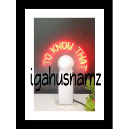 Fan Kipas Led Tulisan I love You