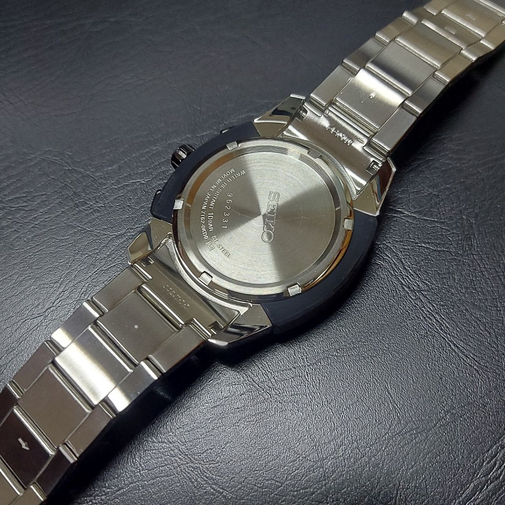 Seiko Quartz SNAD47P1 Chronograph Alarm - Jam Tangan Pria SNAD47