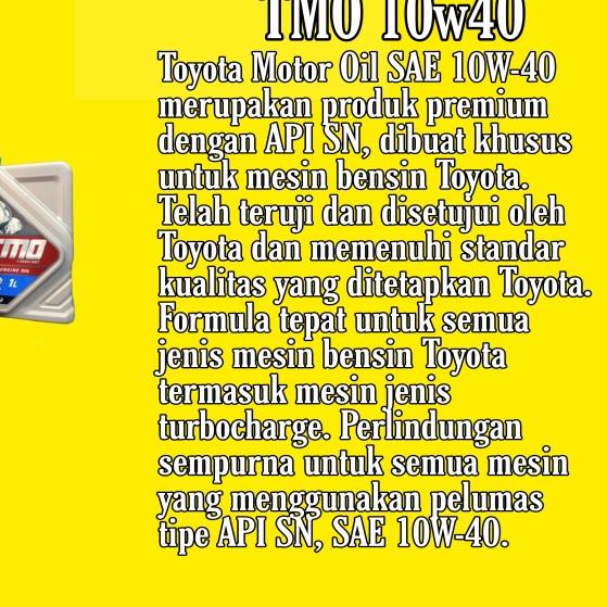 Oli mesin TMO 10w40