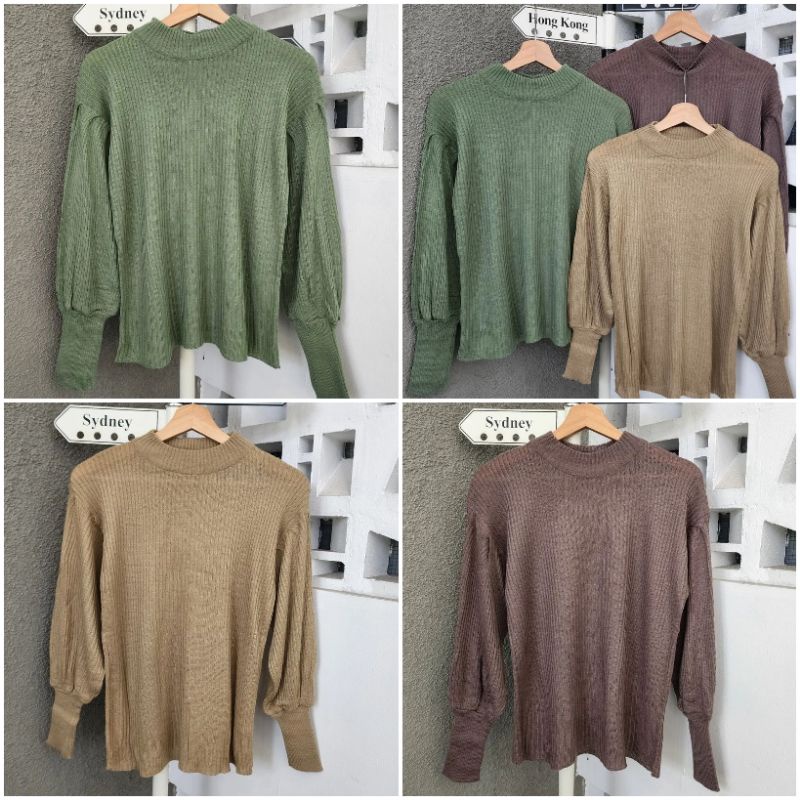 Krisna long tunik bahan rajut/tunik rajut murah/tunik panjang wanita muslim/tunik rajut knit halus