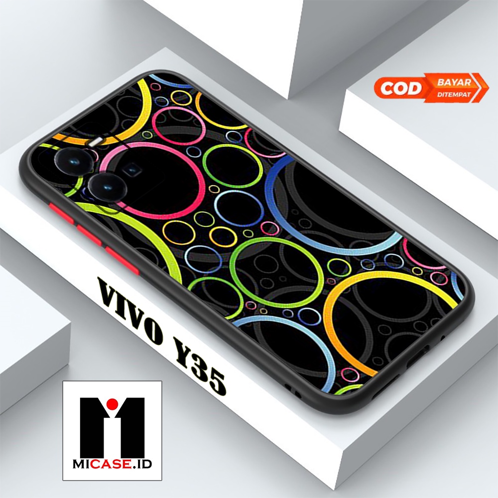 Case VIVO Y35 - Casing VIVO Y35 Fashion Case Terbaru 2022 MI.CASE [ TUMB ] Soft Case Glass VIVO Y35 