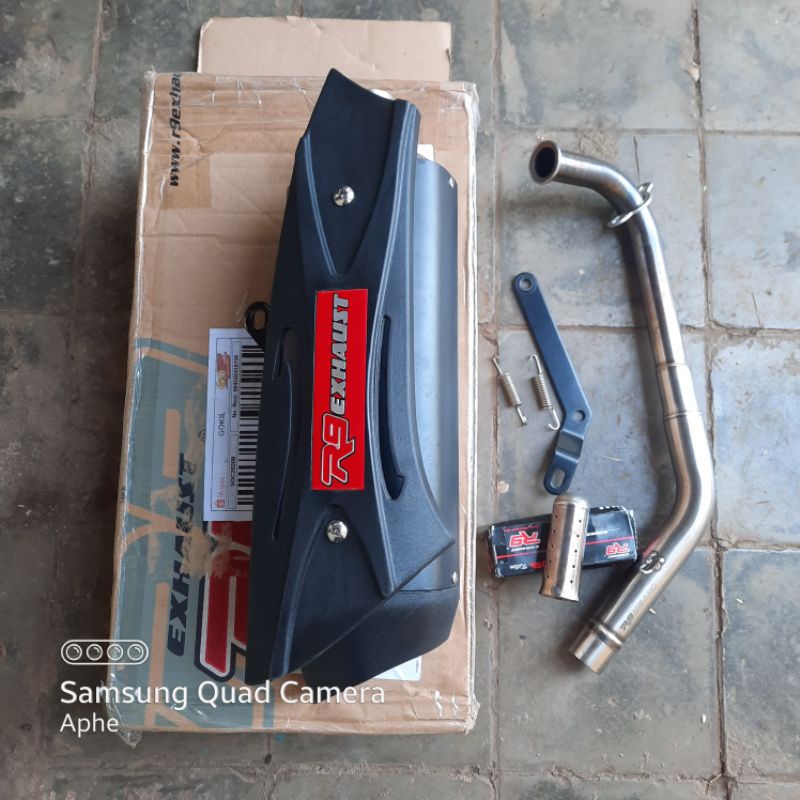 knalpot r9 misano missano original vario 150 125 fi