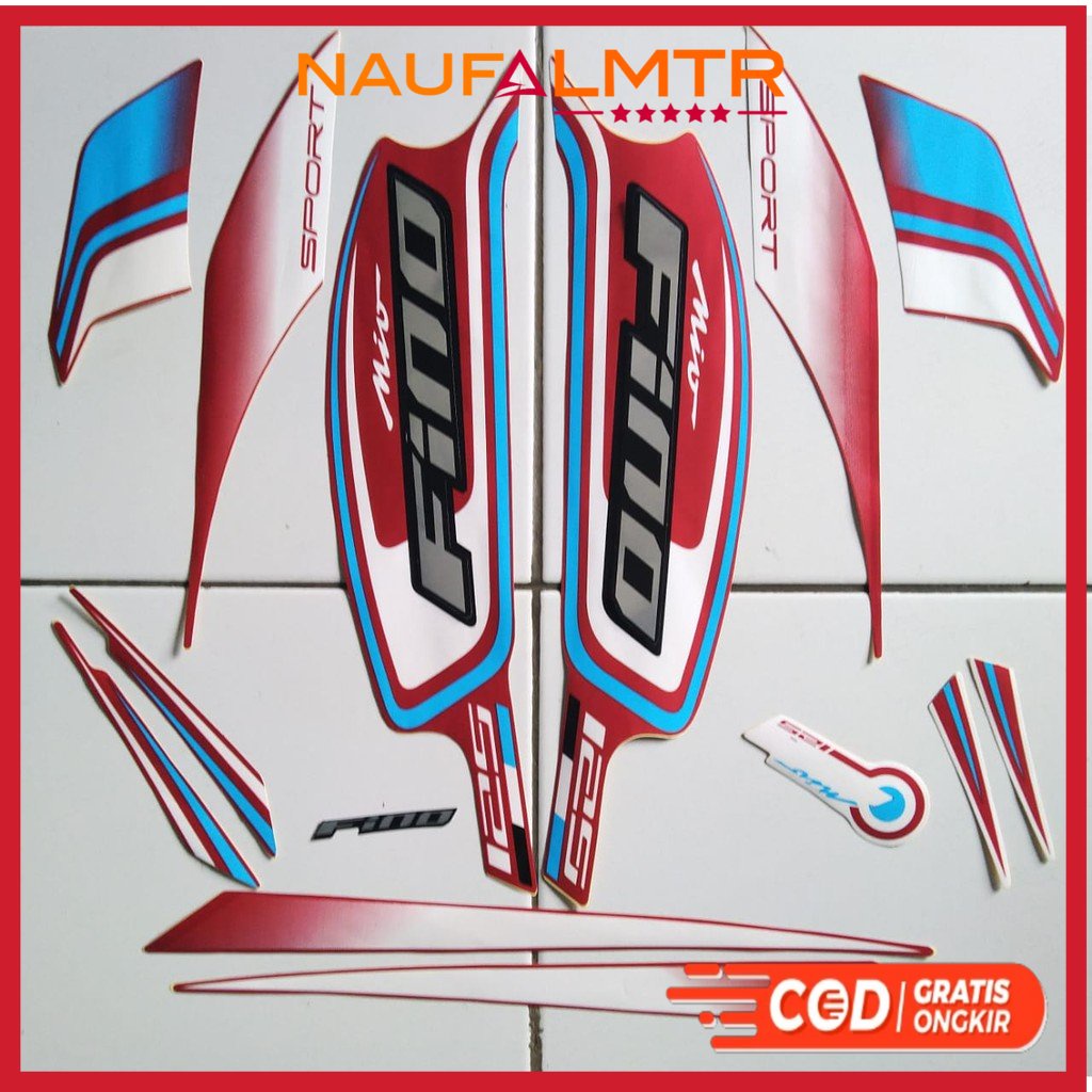 stiker yamaha fino 125 2016 merah