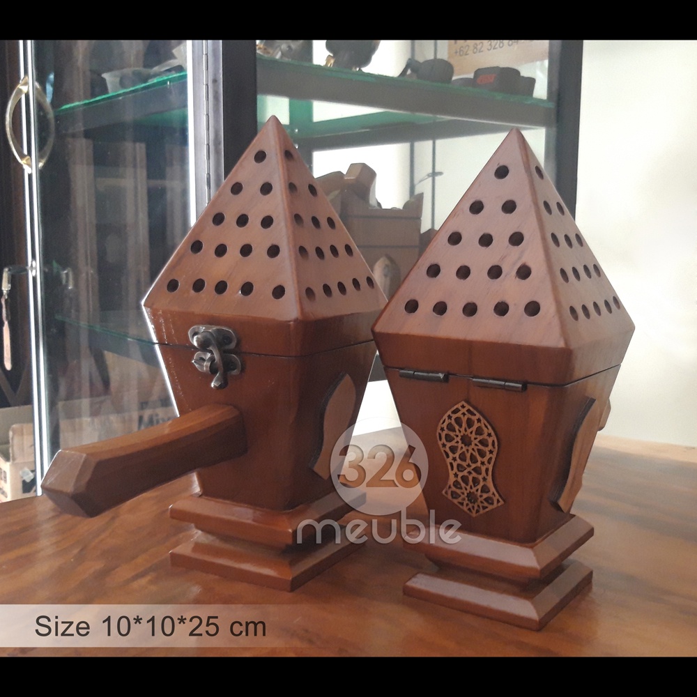 Mabkhara - Tempat Bukhur Kayu Jati - Mabkhor - Perapen Kayu Jati