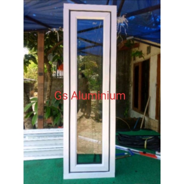 Kusen jendela aluminium 150x50 lengkap