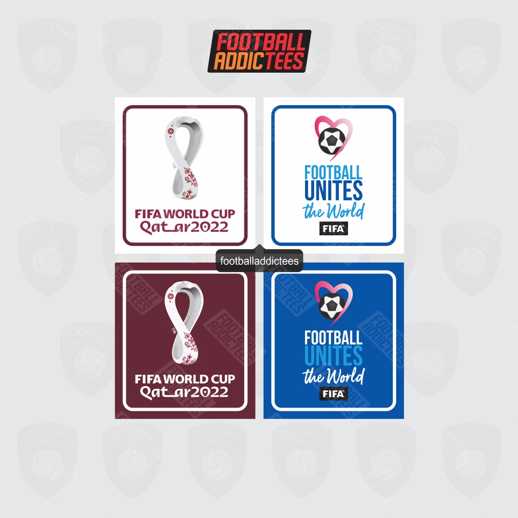 OFFCIAL PATCH FIFA WORLD CUP QATAR 2022 + FOOTBALL UNITES THE WORLD