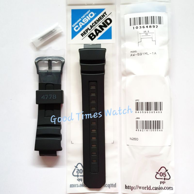 STRAP G-SHOCK AW-591ML-1A AW 591ML AW 591 FIT AW 590 CASIO ORIGINAL