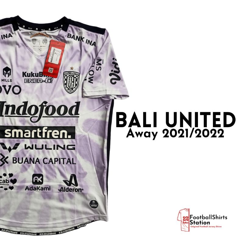 Jersey Bali United Away Player Issue 2021/2022 Size XL Original Mills
