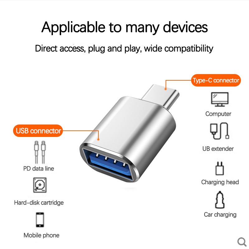 Kabel adapter Otg Usb 3.0 Tipe C PD