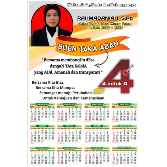 

kalender custom termurah bisa pakai foto sendiri