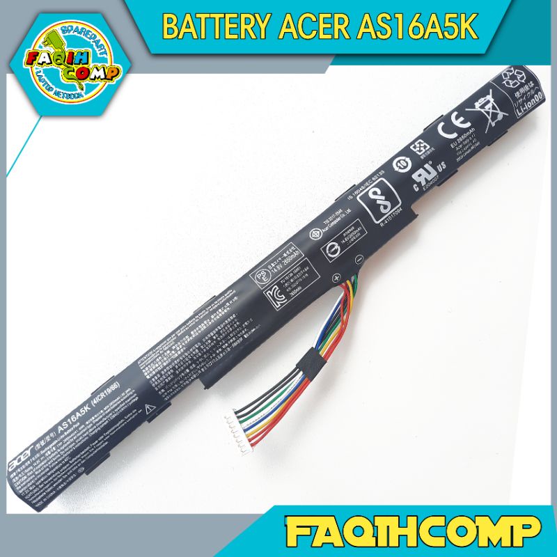 Baterai Laptop Acer Aspire E14 E15 E5-475 E5-475G E5-575 E5-575G E5-575T E5-575TG E5-774 E5-774G ES1-432 Series/ AS16A5K AS16A7K AS16A8K