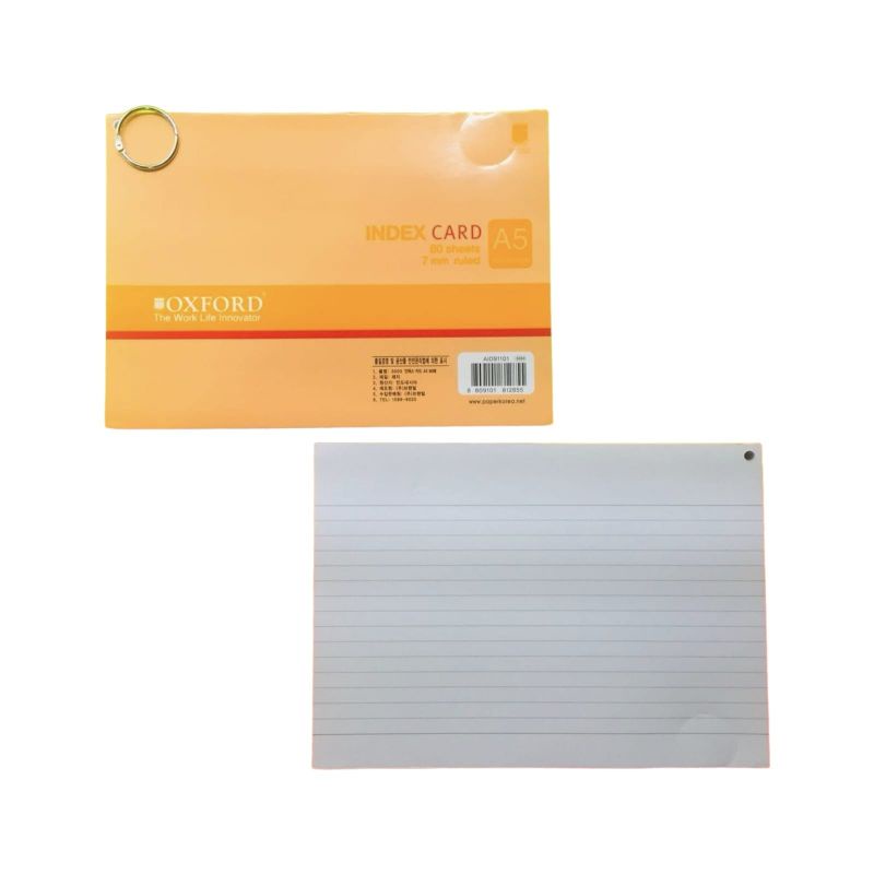 Jual NOTEPAD INDEX CARD A5 OXFORD AID91101 Shopee Indonesia