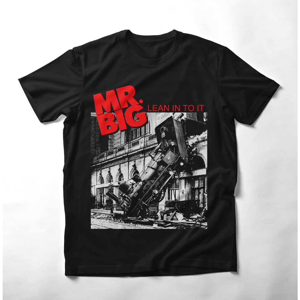 kaos MR BIG LEAN INTO IT Premium Tshirt mr big, kaos band mr big, kaos music, kaos distro pria, kaos