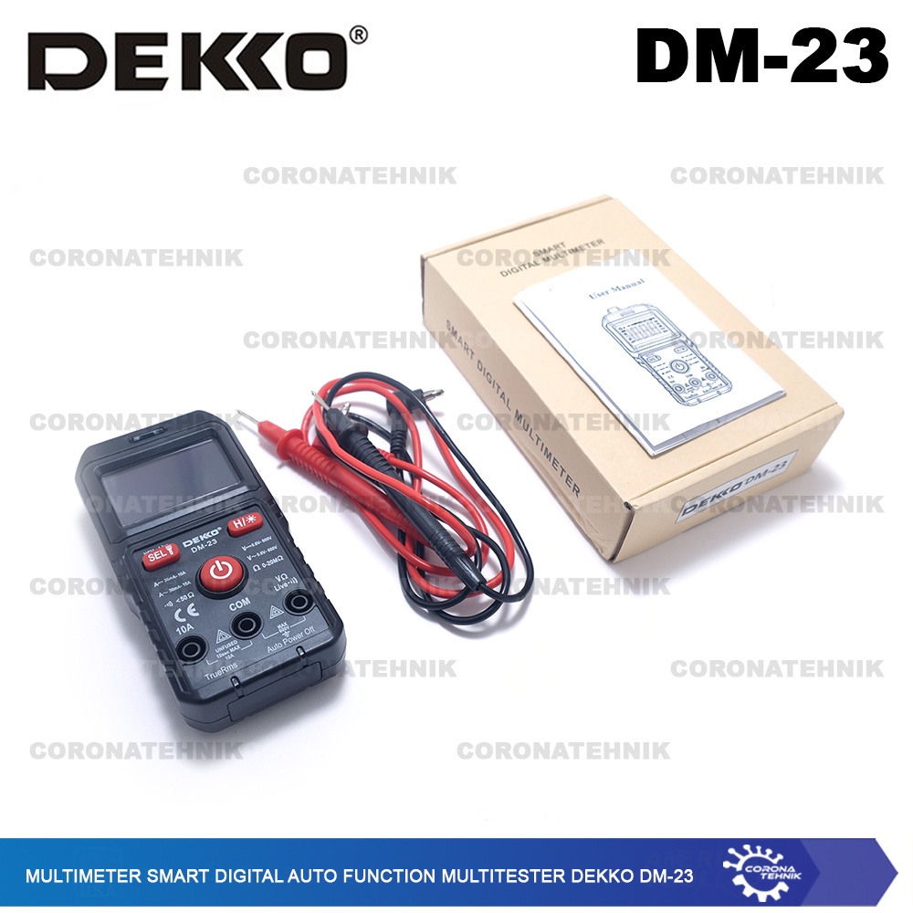 DM-23 - Multimeter Smart Digital Auto Function Multitester Dekko