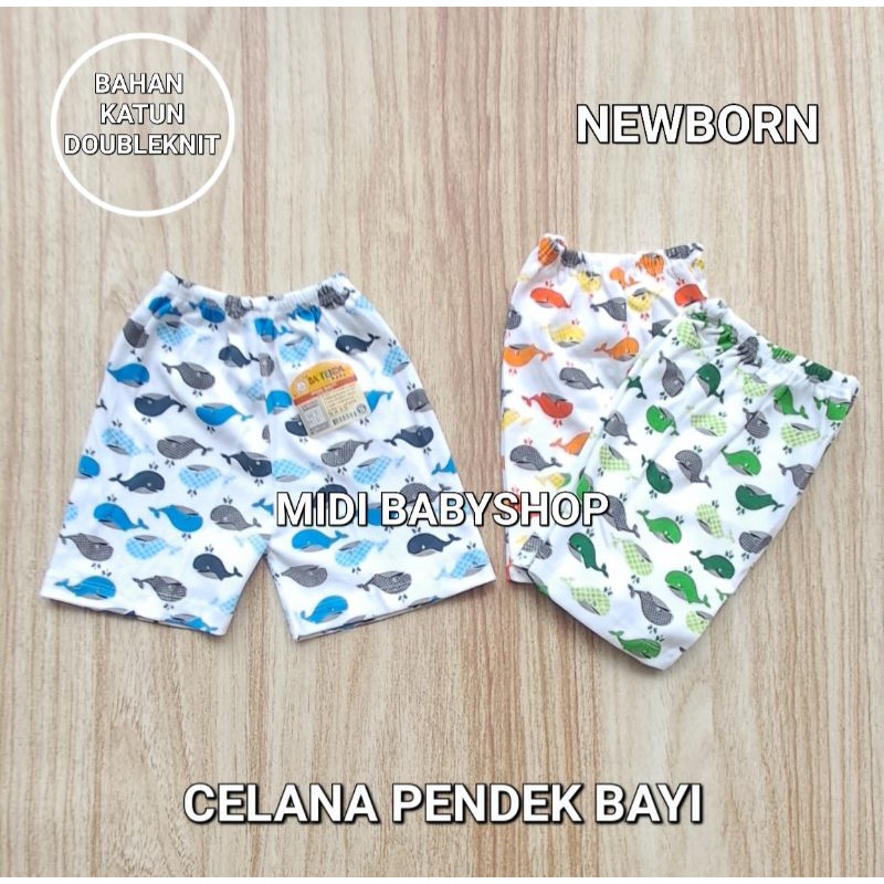 Celana Pendek Bayi Baru Lahir Motif Saffenda Baby SNI