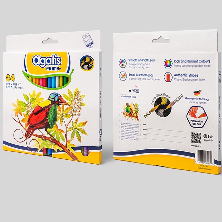 

Pensil Warna Agatis Prime 24 warna Panjang