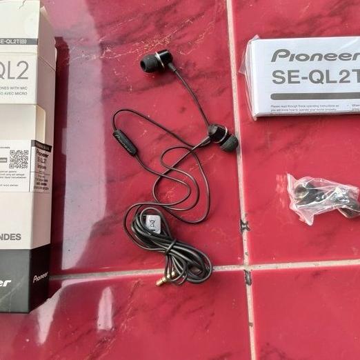 Pioneer Earphone In Ear SE-QL2T QL2 Ekstra Bass - Merah