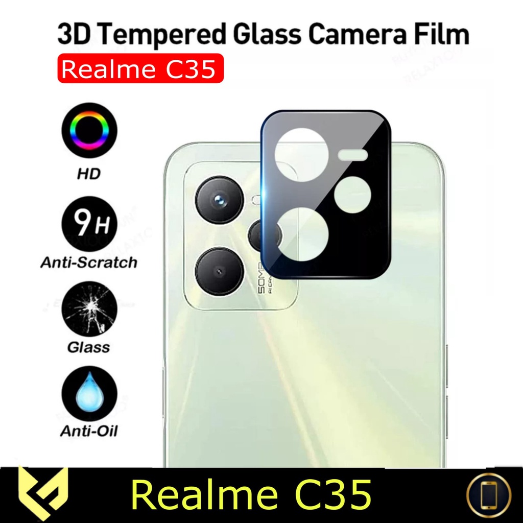 New PROMO Tempered Glass Camera REALME C33 / C35 / C31 / Realme Narzo 50A Prime Anti Gores Camera Belakang Handphone